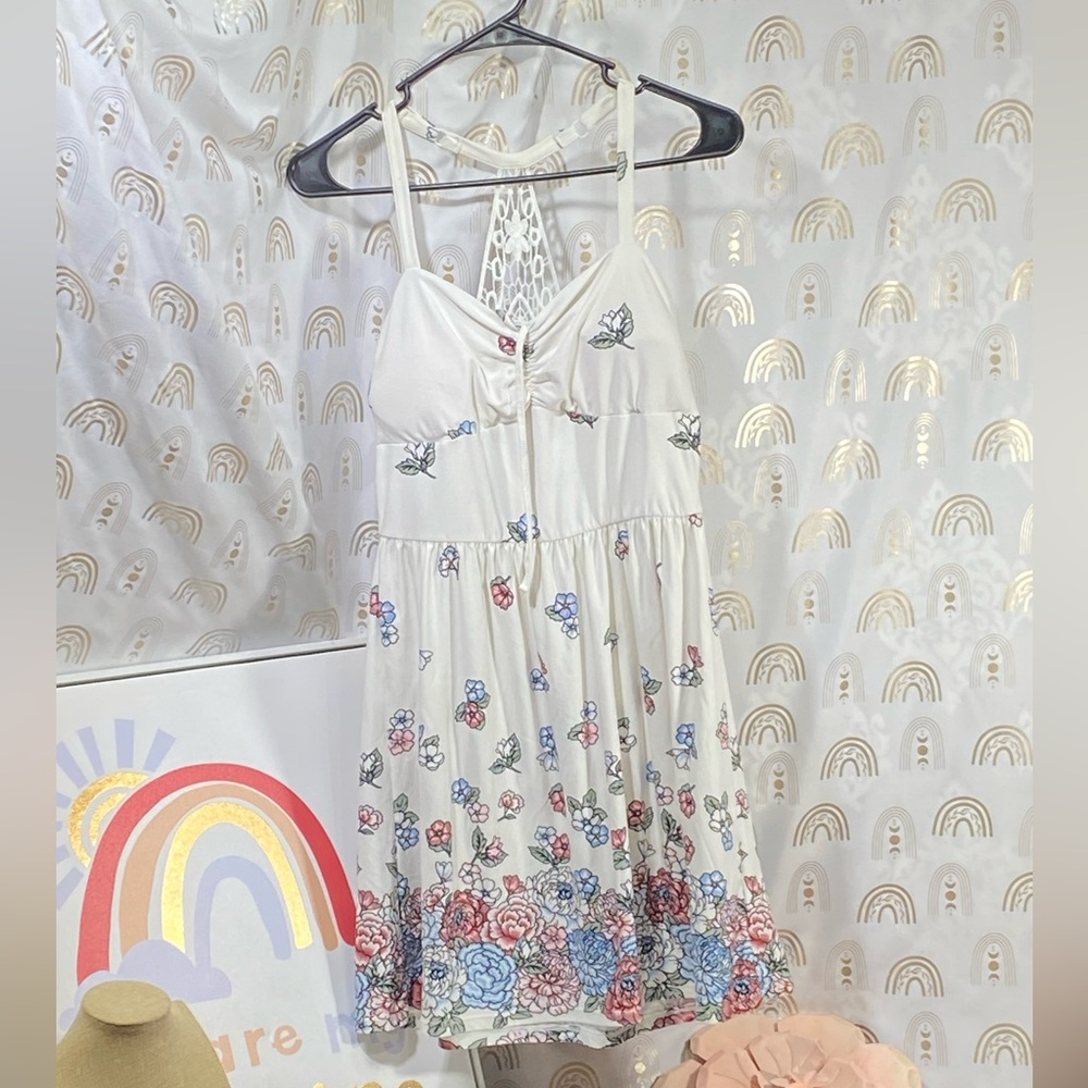 No Boundaries White Floral Dress